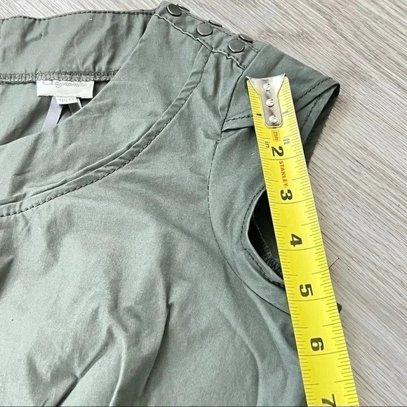 DYNAMITE KAKI GREEN ARMY MINI BACK ZIPPER DRESS SIZE XS - Picture 13 of 14